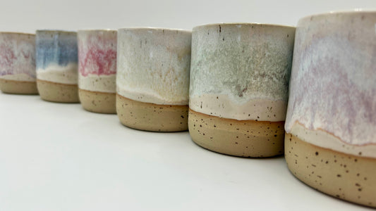 Thumb Tumbler - Reactive Glaze - Various Colours