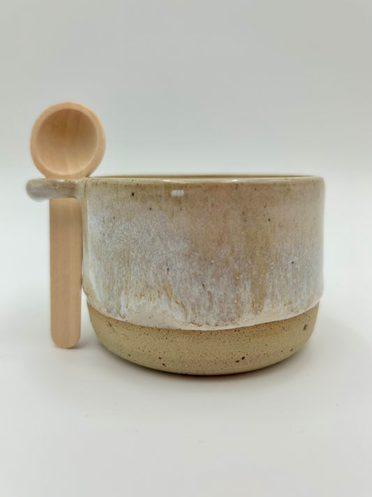 Salt Pot - with spoon slot - Various Colours