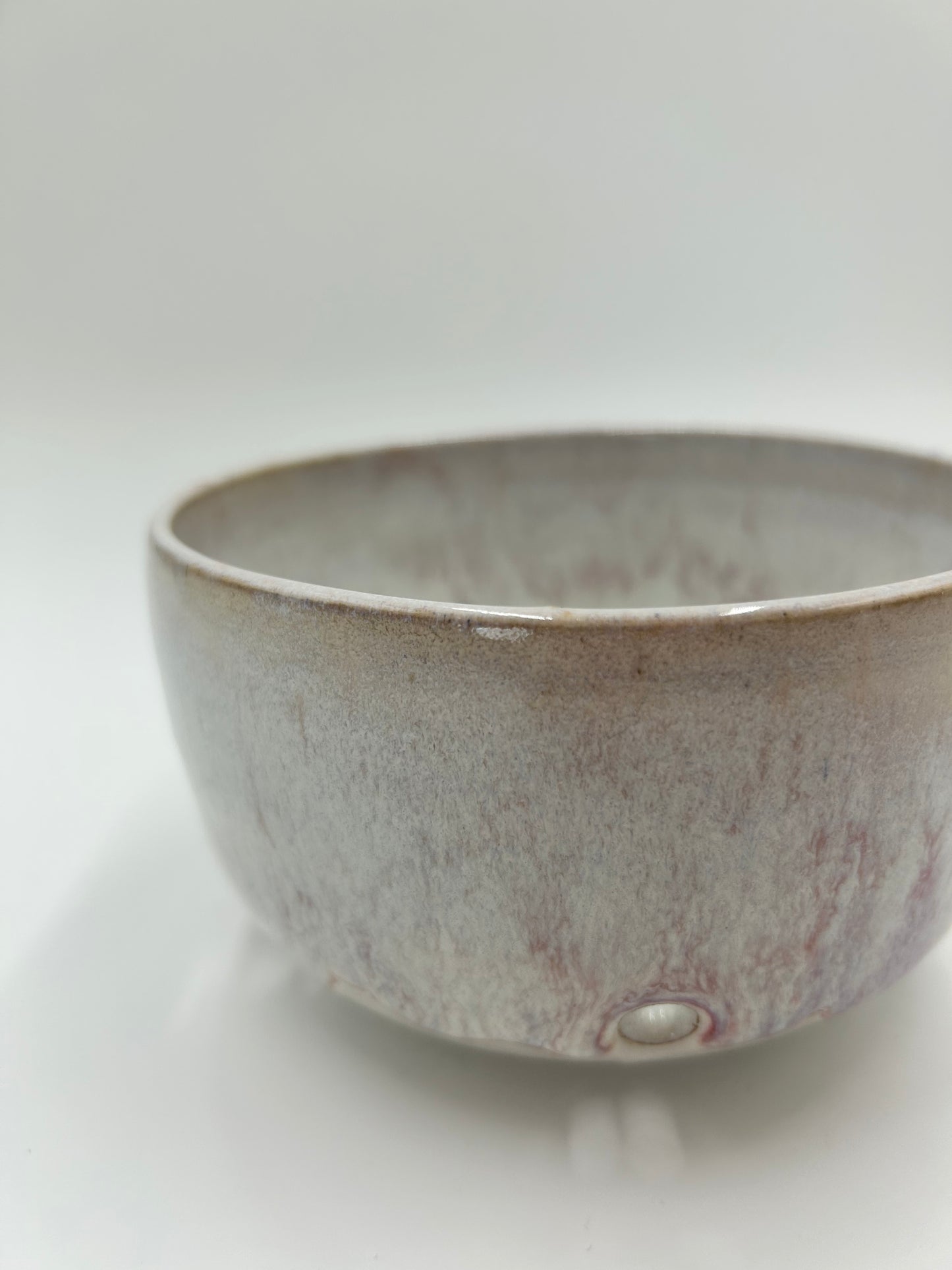 Berry Bowl – Rustic Colander & Fruit Strainer with Reactive Glaze - Plum