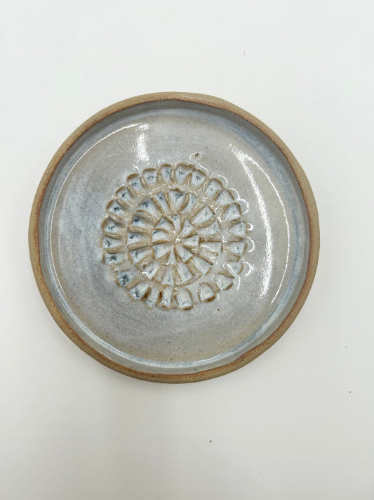 Garlic Grater Plate - Blue Sea