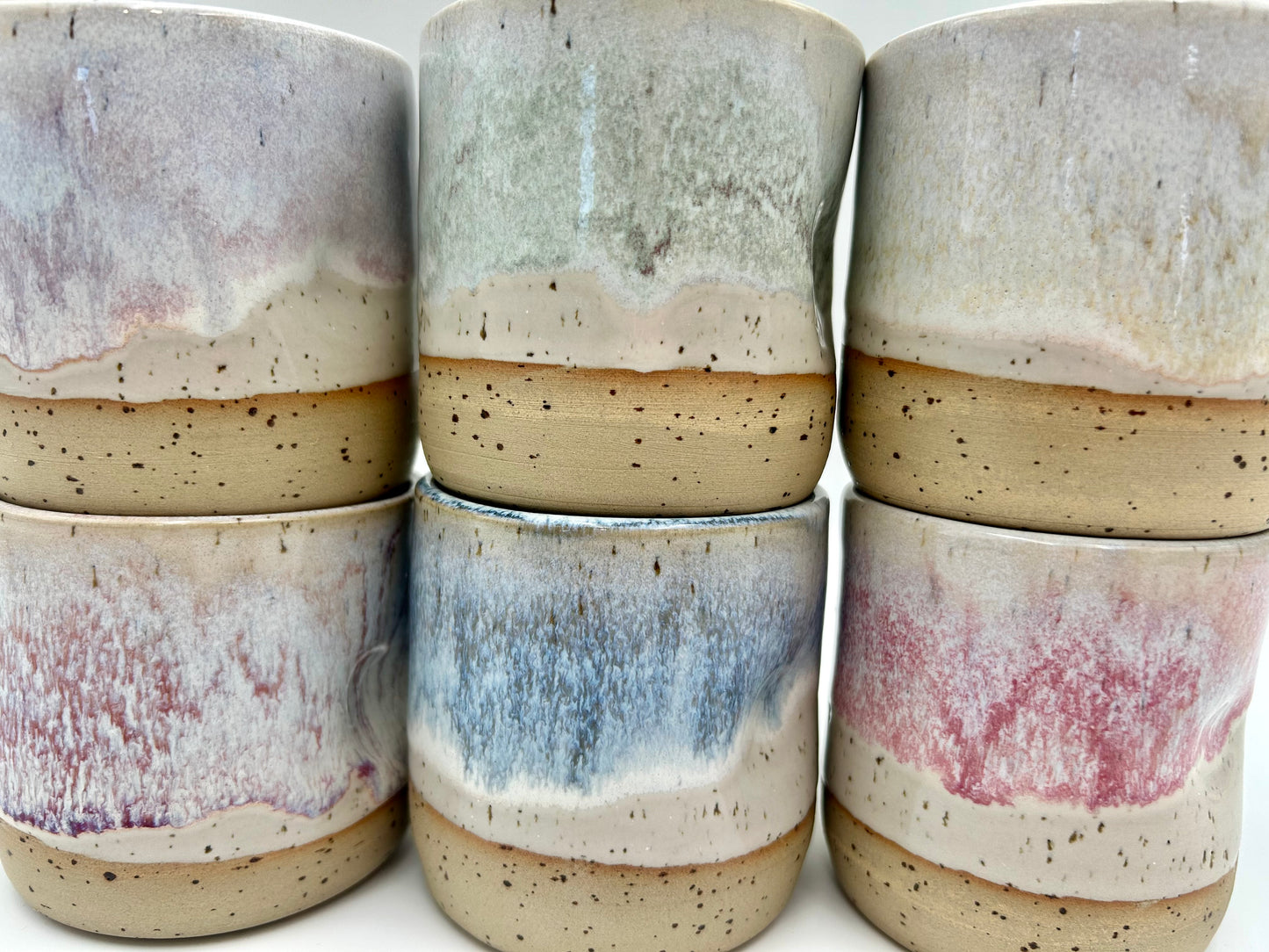 Thumb Tumbler - Reactive Glaze - Various Colours