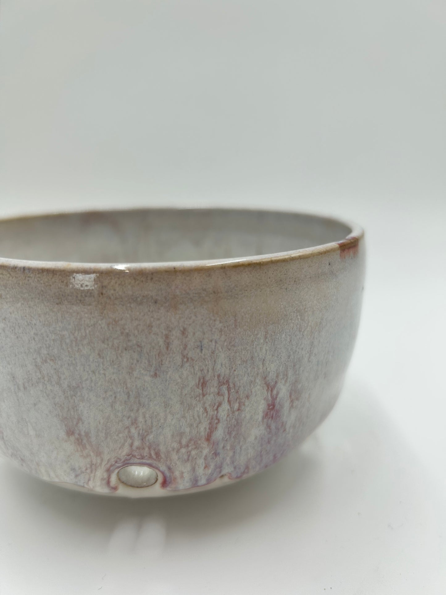 Berry Bowl – Rustic Colander & Fruit Strainer with Reactive Glaze - Plum