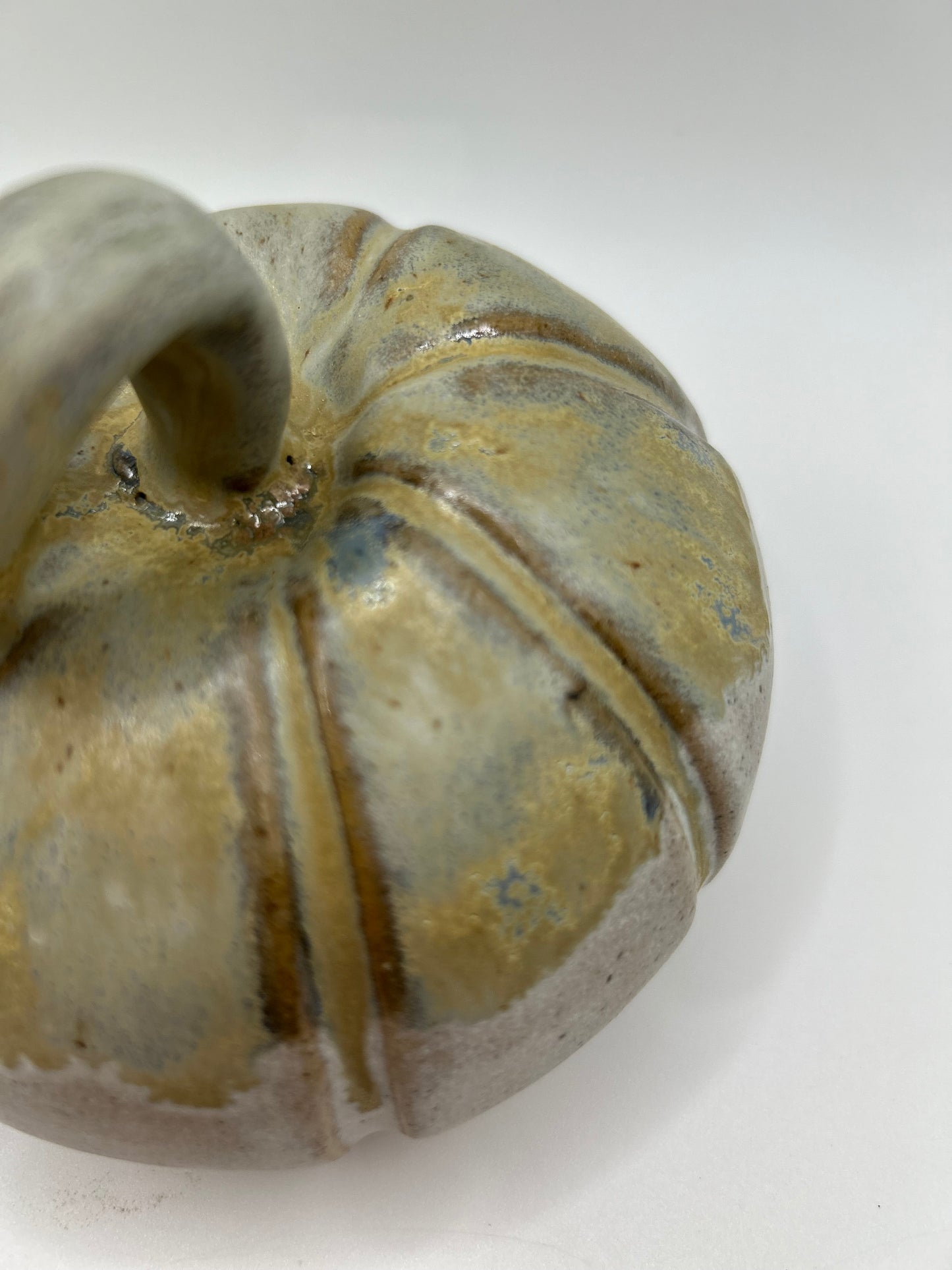 Pumpkin #10- Large Alabaster and Smoke