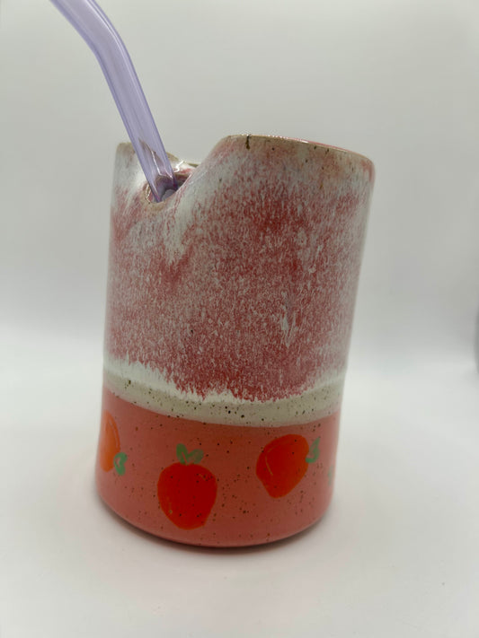 Fruity Straw Cup - Pink & Oranges