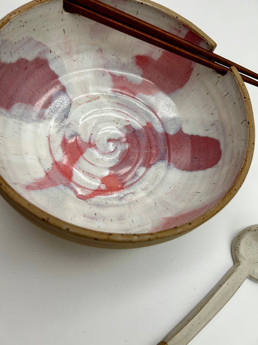 Ramen Bowl - Pink and Honey