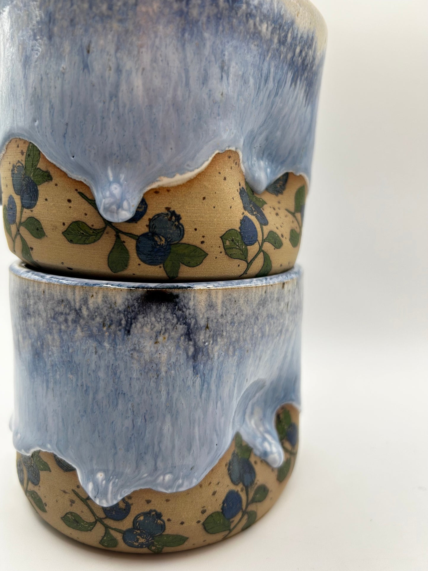 Fruity Handle Less Mug - Blueberries