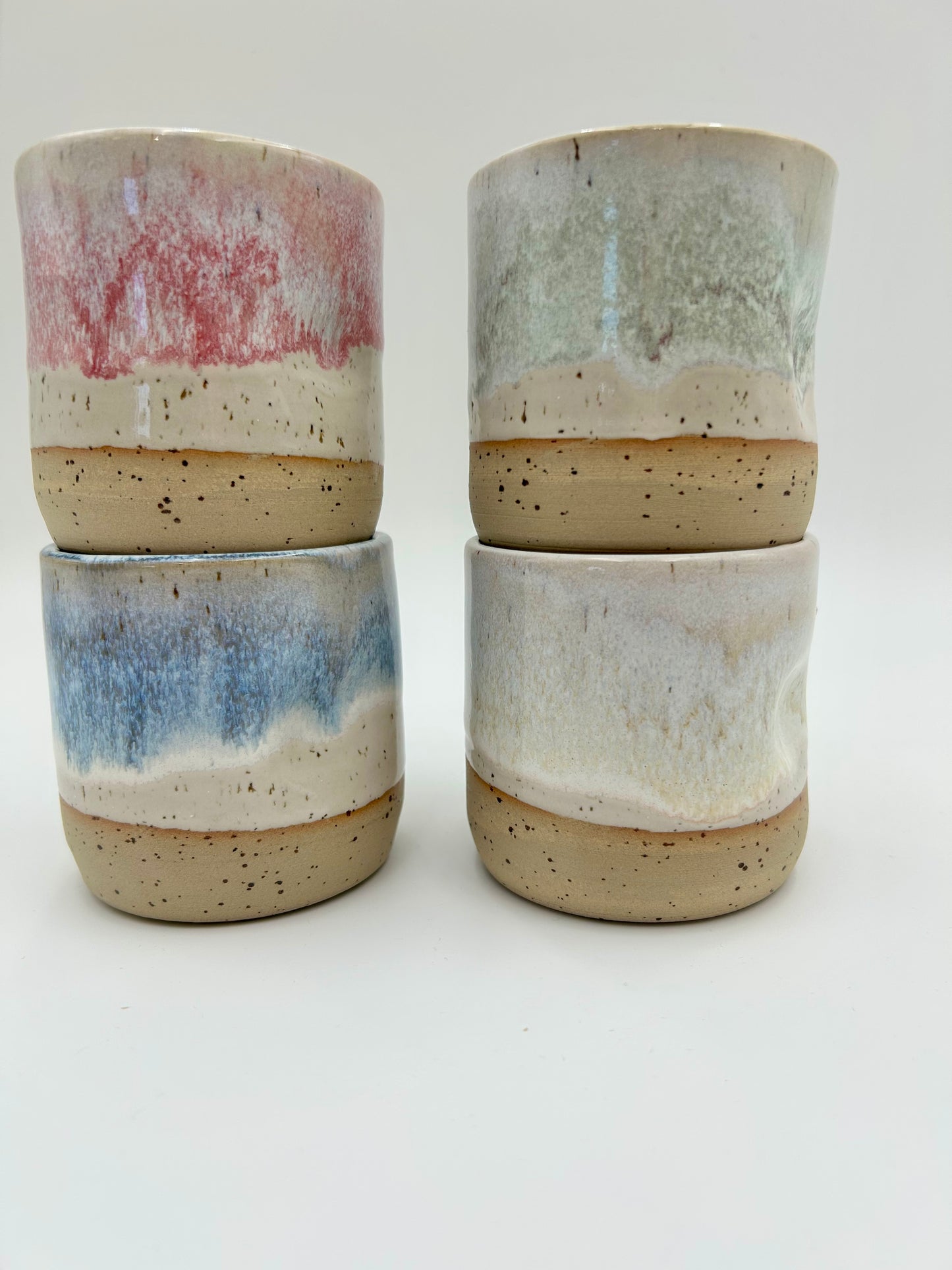 Thumb Tumbler - Reactive Glaze - Various Colours