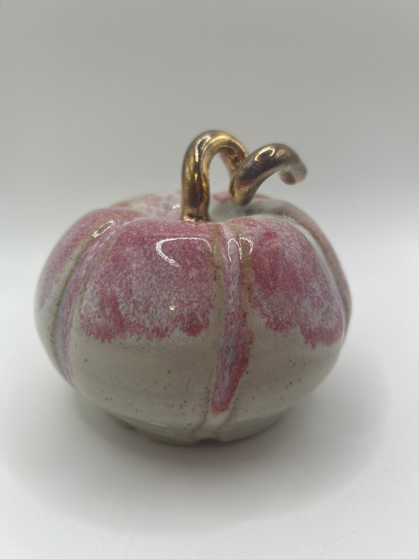 Pumpkin #24 - Large Raspberry and Gold