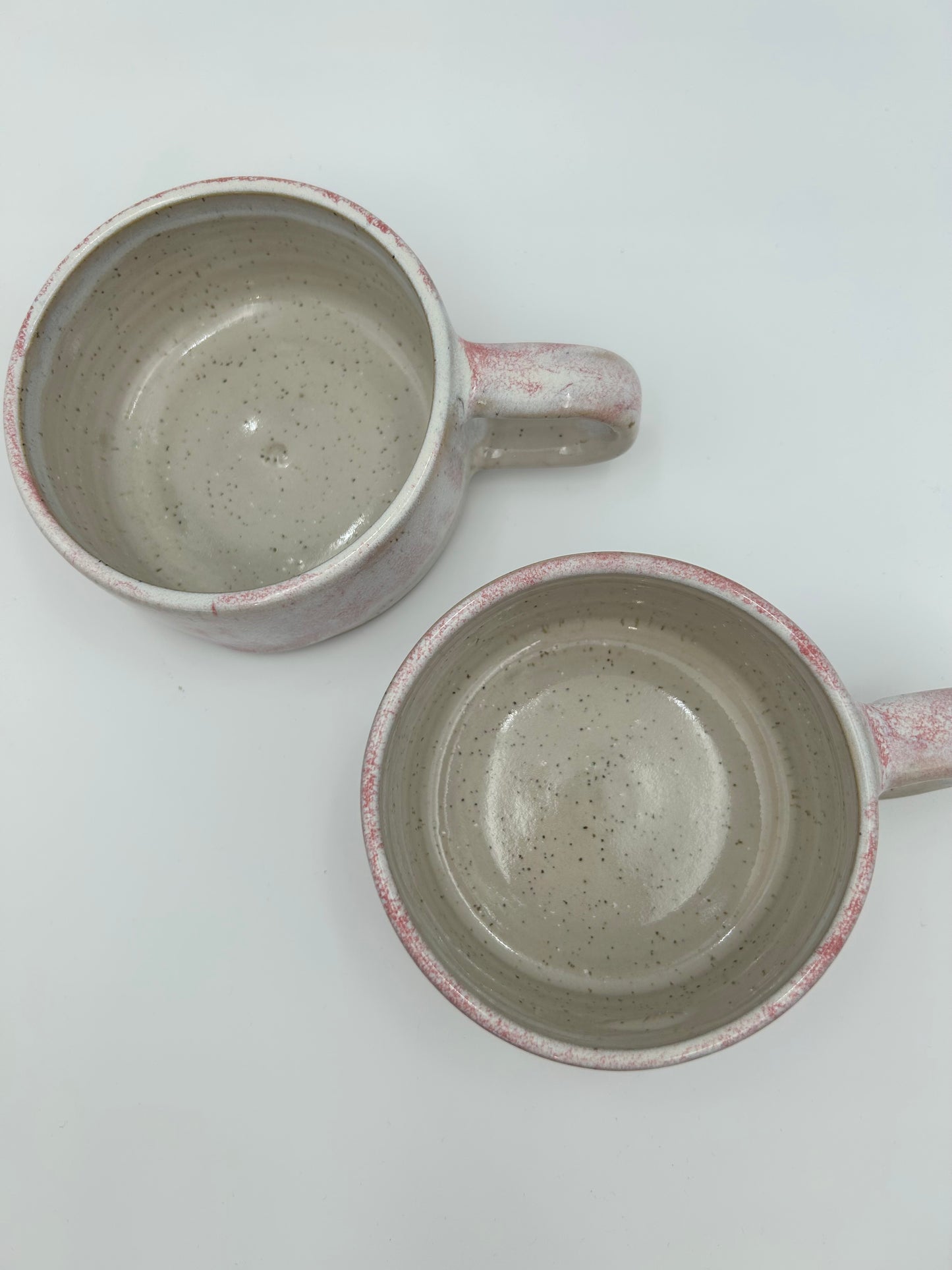 Flat White Mug - Low and Wide Stoneware Mug - Various Colours