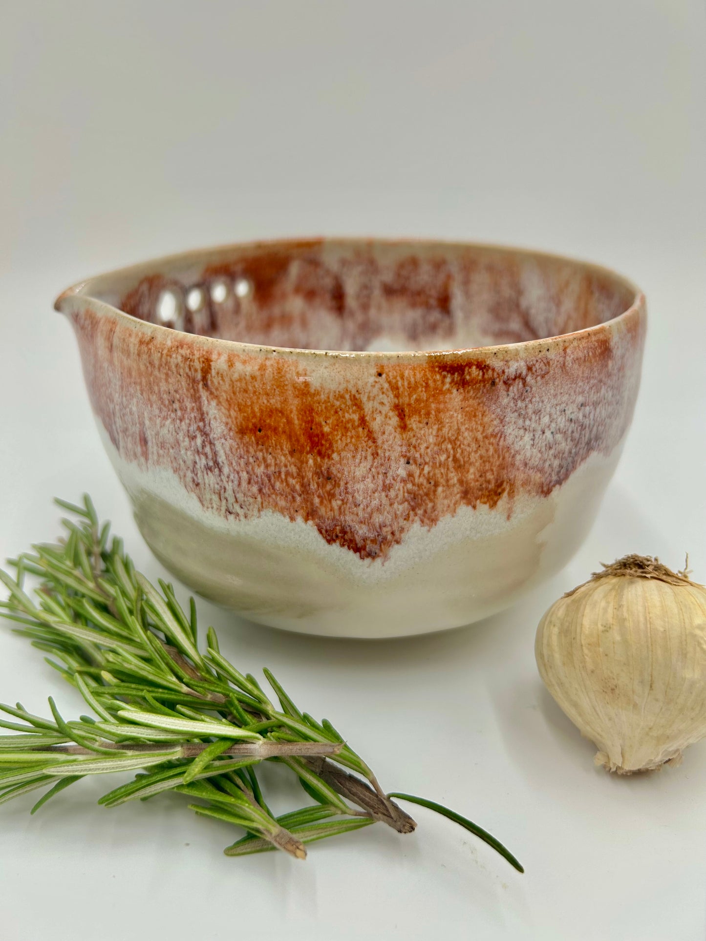 Prep + Marinade Bowl with Herb Stripper, Garlic Grater - Sienna