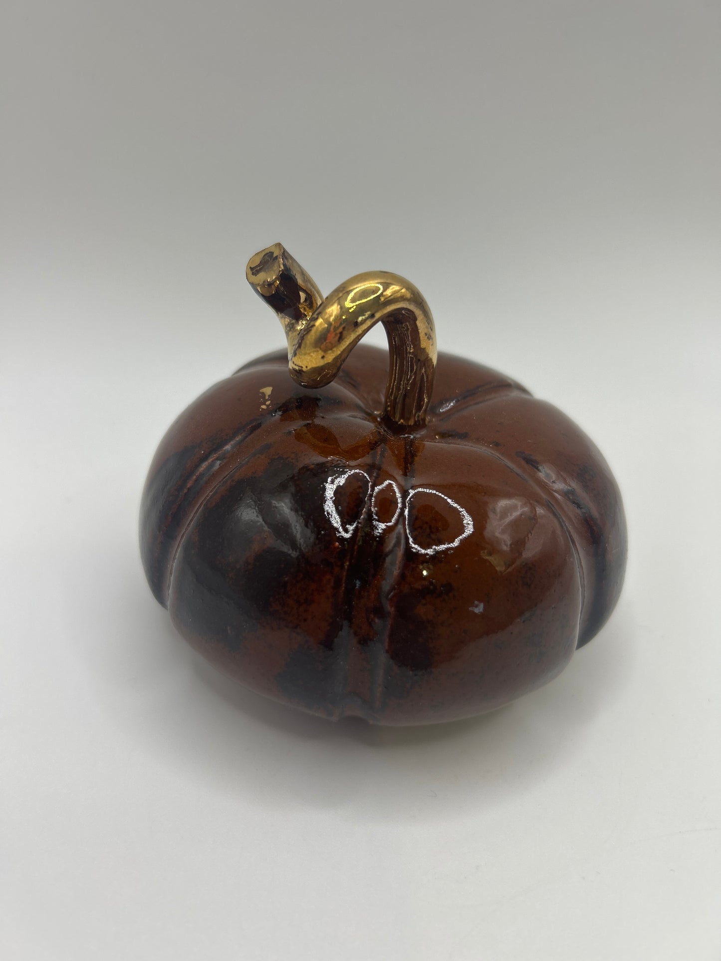 Pumpkin #28 - Medium Burnt Orange and Gold