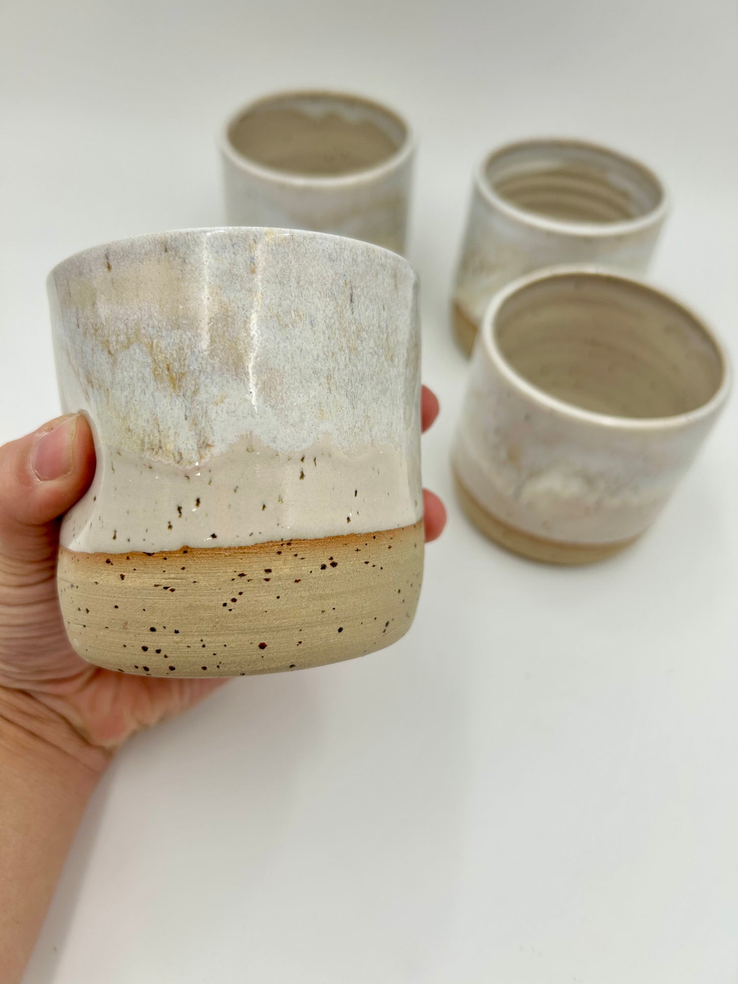 Thumb Tumbler - Reactive Glaze - Various Colours