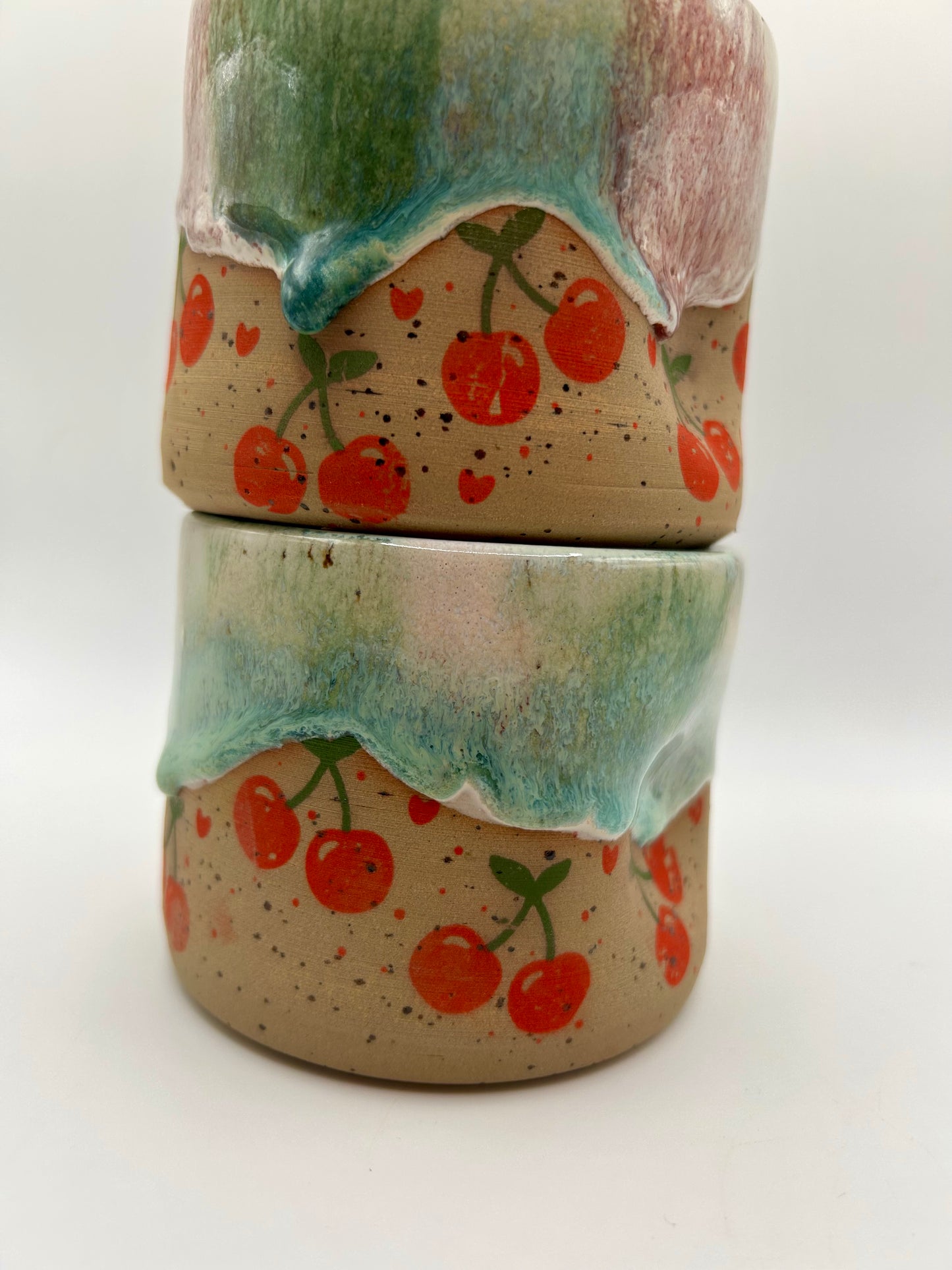 Fruity Handle Less Mug - Cherries