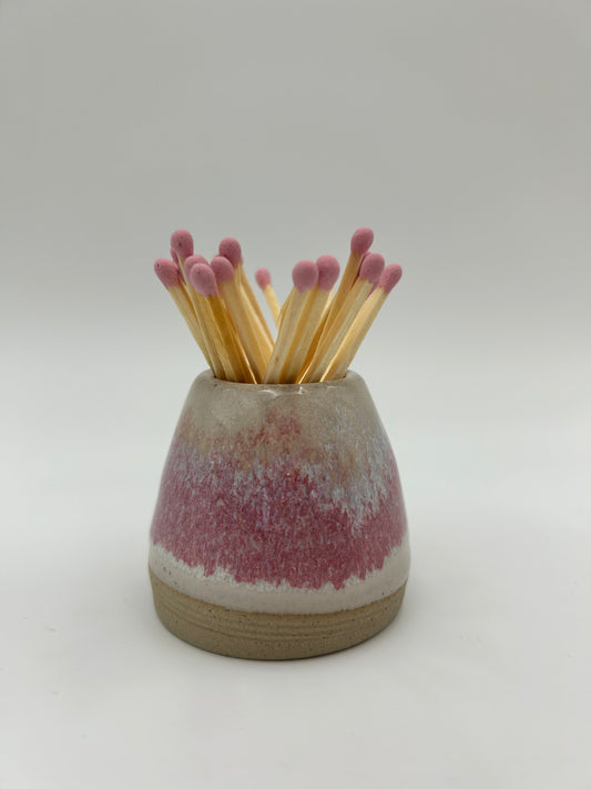 Matchstick Holder with Strike Pad - Various Colours