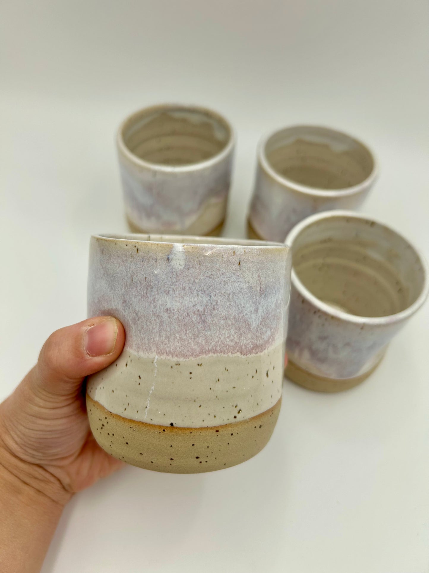 Thumb Tumbler - Reactive Glaze - Various Colours