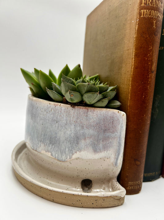 Bookend / Windowsill Planter - Autumn Purple