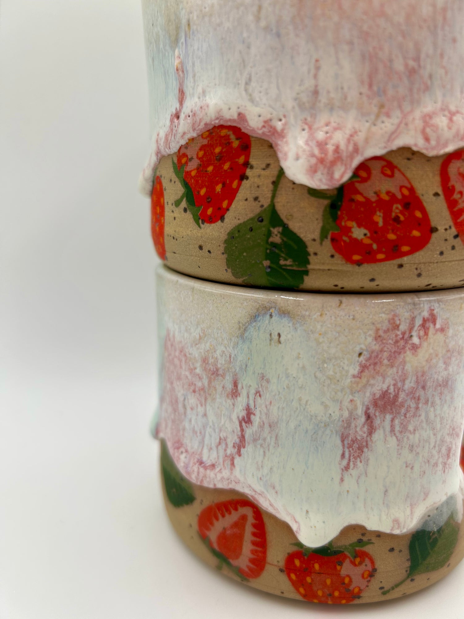 Fruity Handle Less Mugs