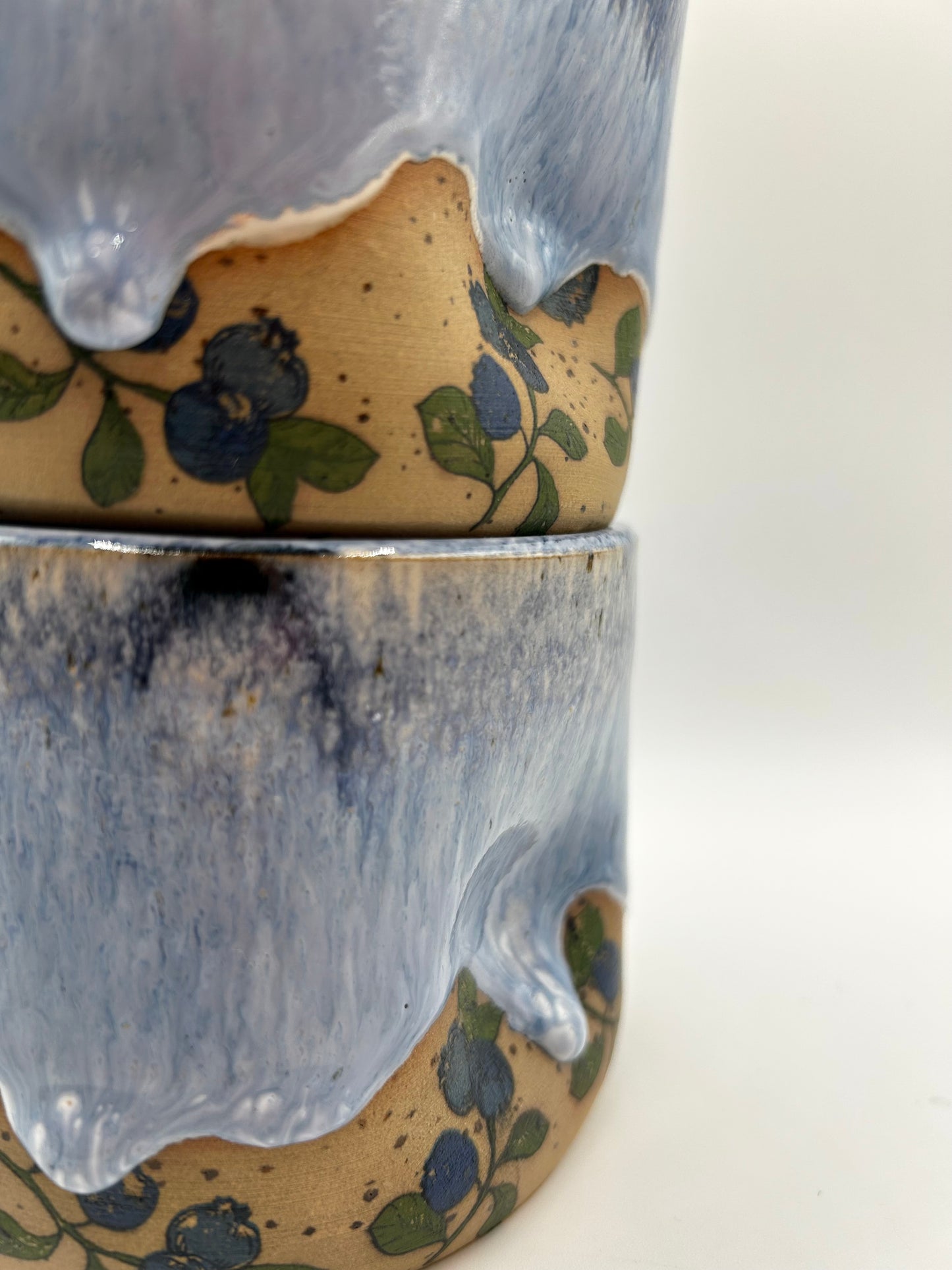 Fruity Handle Less Mug - Blueberries