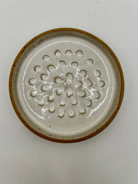 Garlic Grater Plate - Ivory