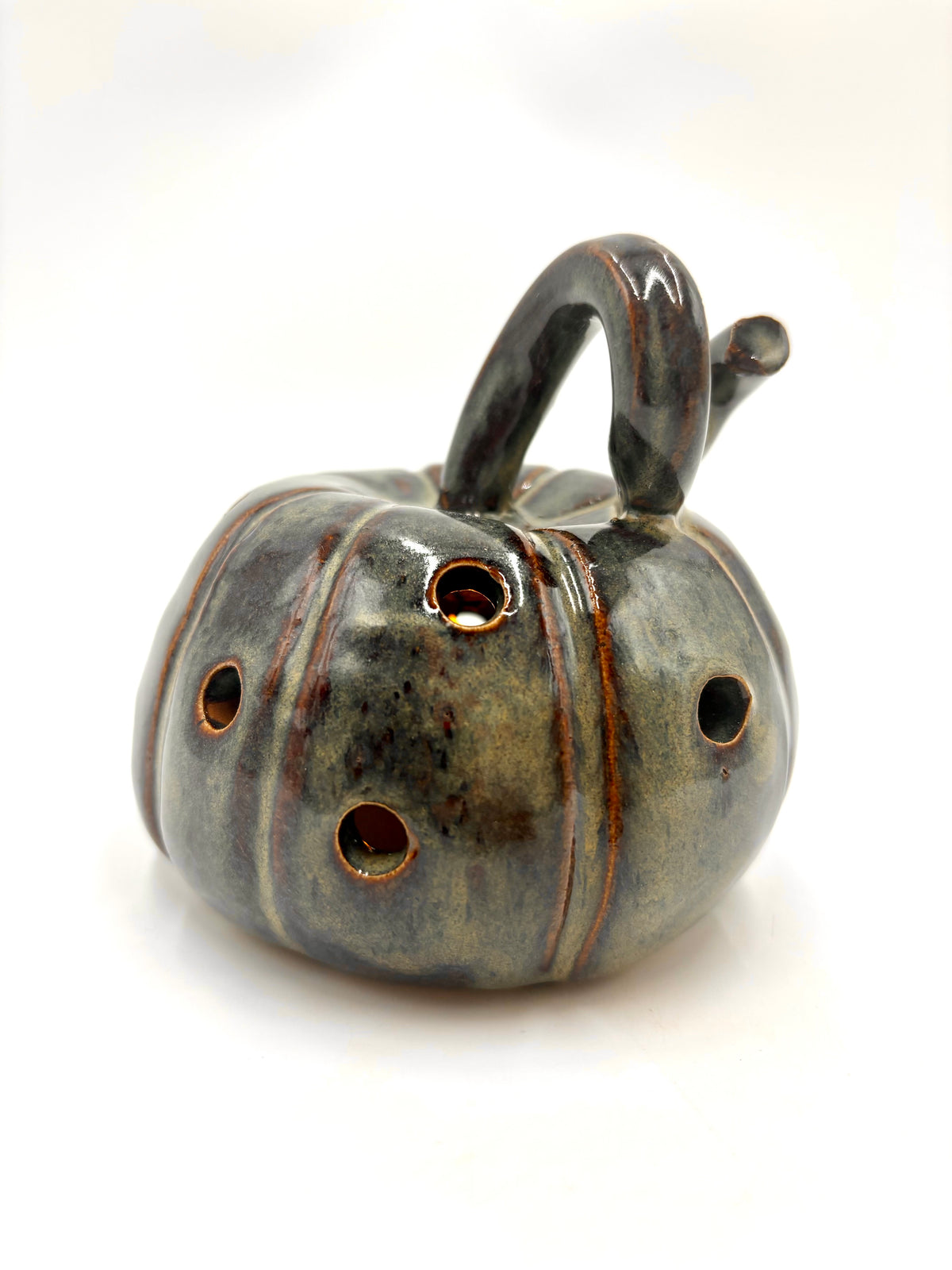 Pumpkin Luminary - Dark Blue/ Green - Small