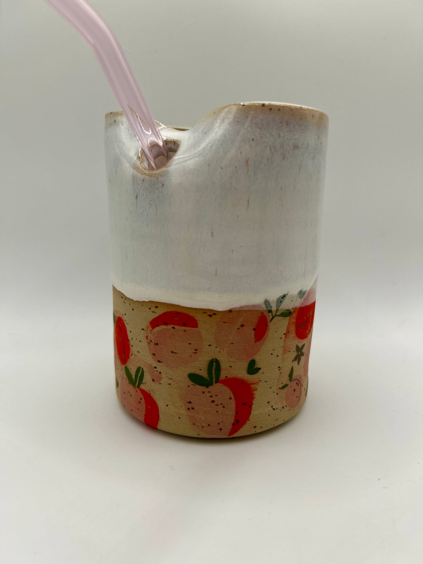 Fruity Straw Cup - Peaches and Cream