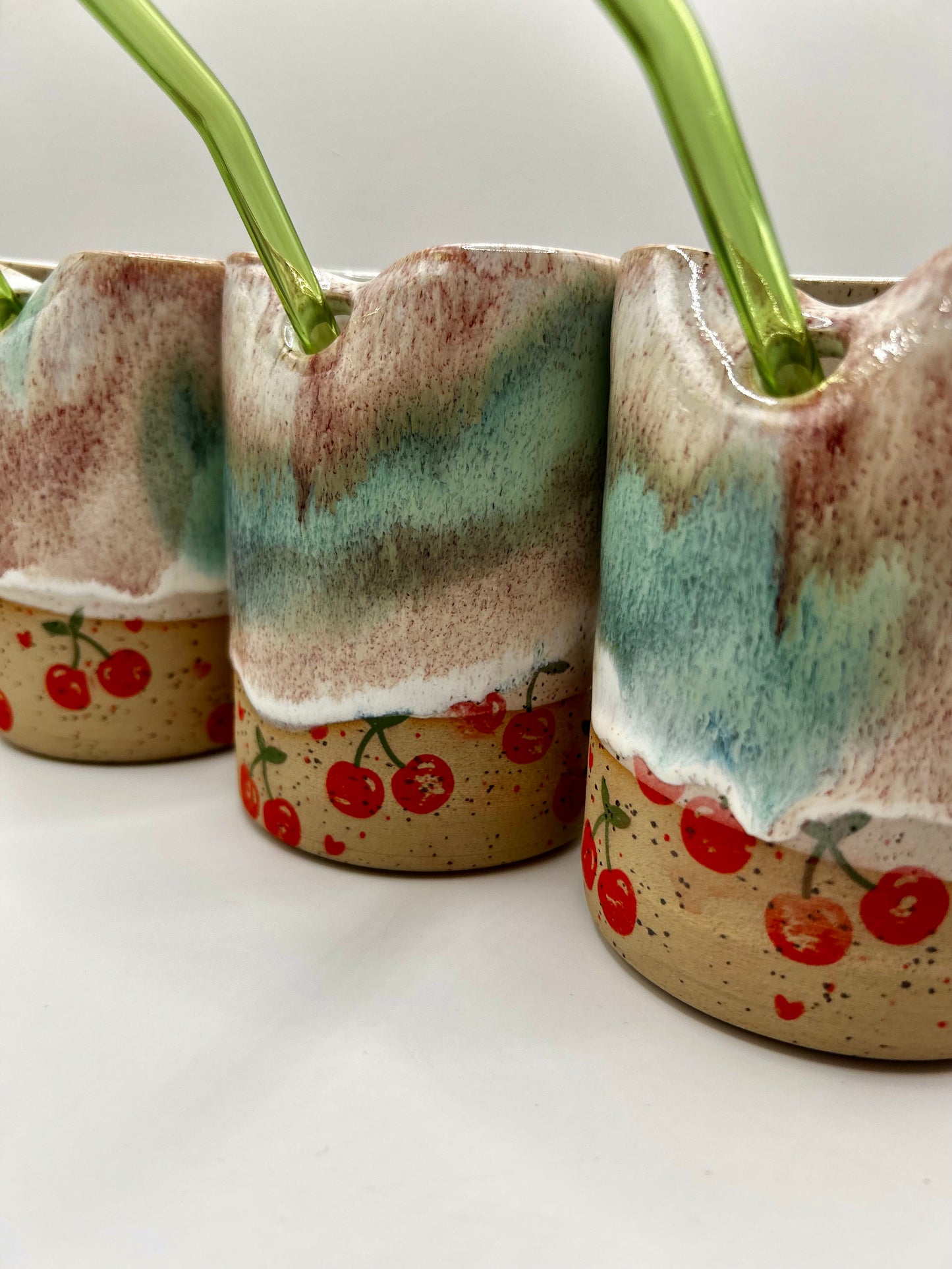 Fruity Straw Cup - Cherries