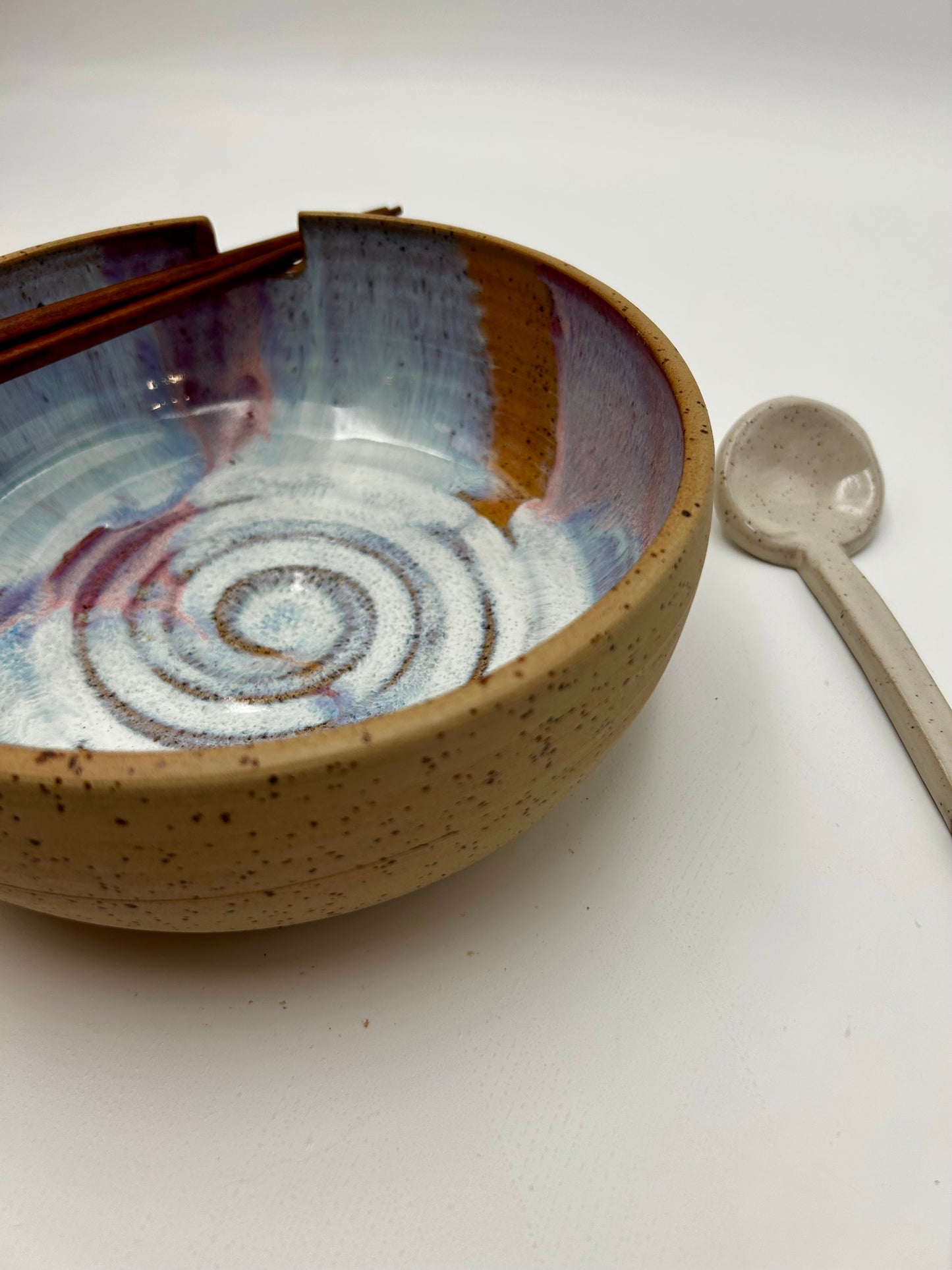 Ramen Bowl - Pink Swirl