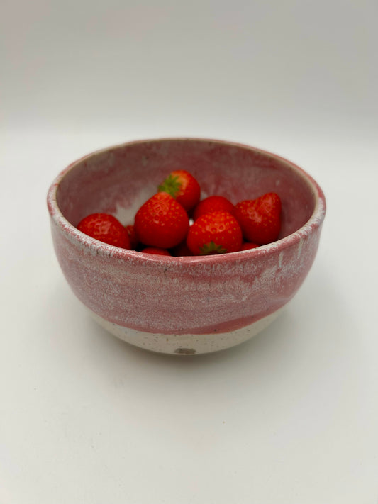 Berry Bowl – Rustic Colander & Fruit Strainer - Raspberry