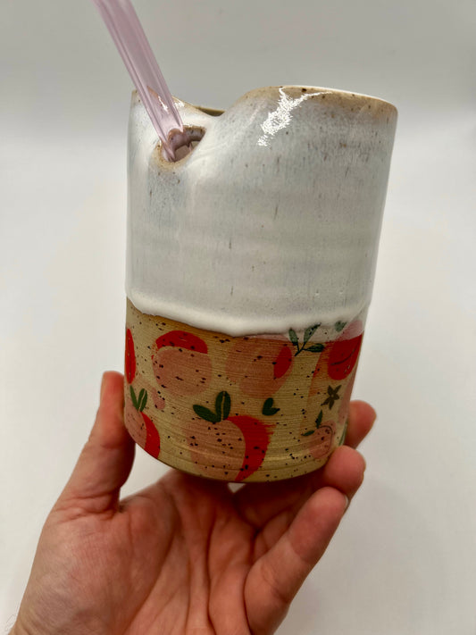Fruity Straw Cup - Peaches and Cream