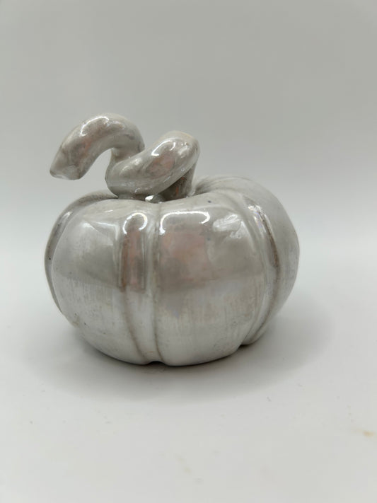 Pumpkin #1 - Small White Mother of Pearl