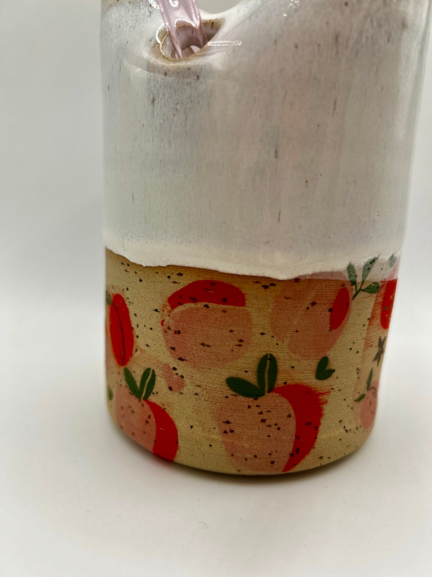 Fruity Straw Cup - Peaches and Cream