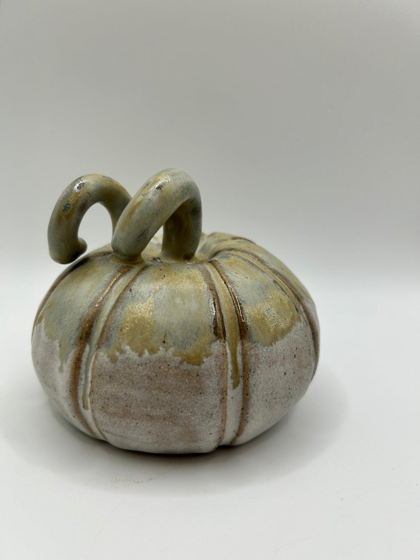 Pumpkin #10- Large Alabaster and Smoke