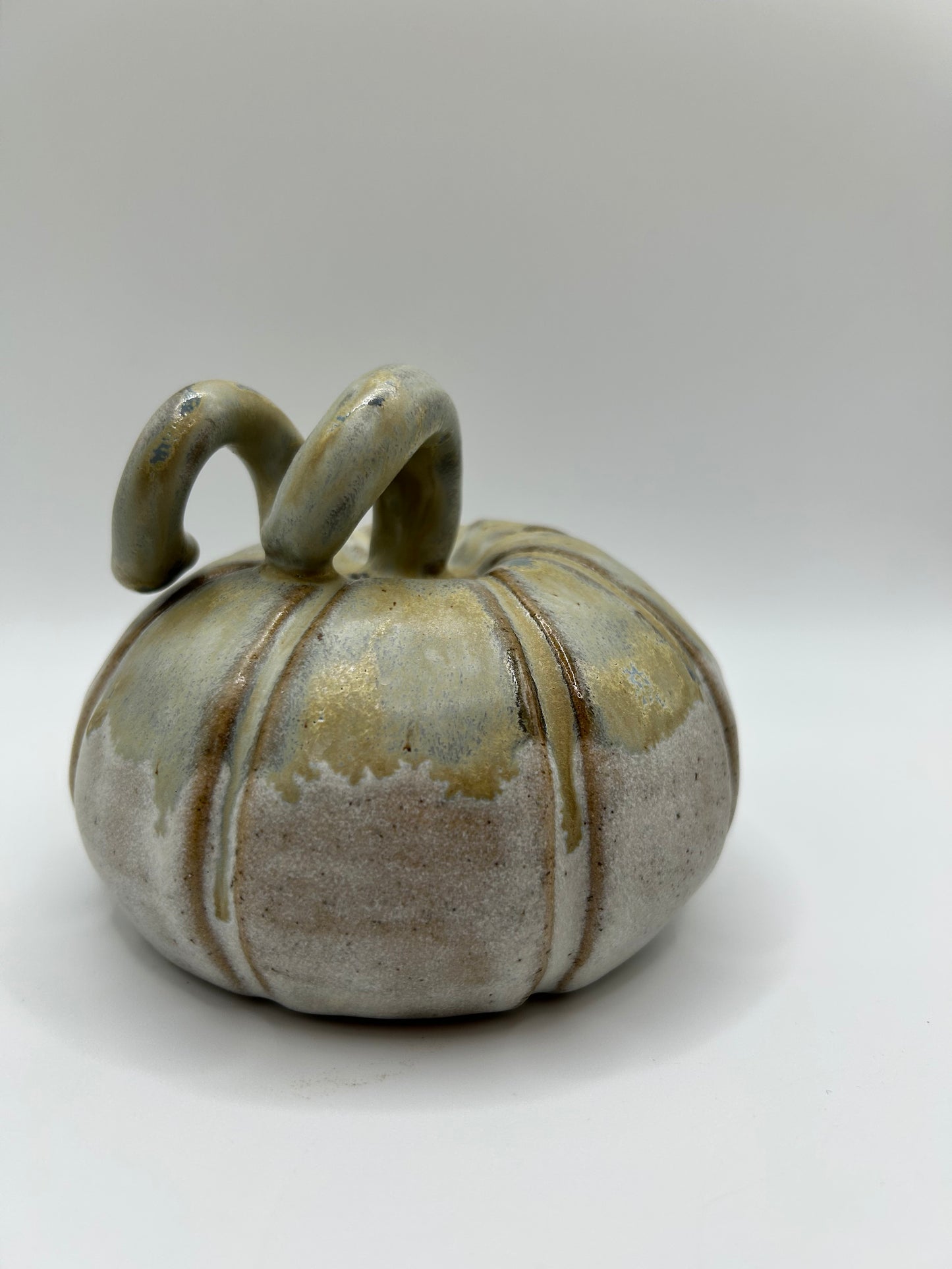 Pumpkin #10- Large Alabaster and Smoke