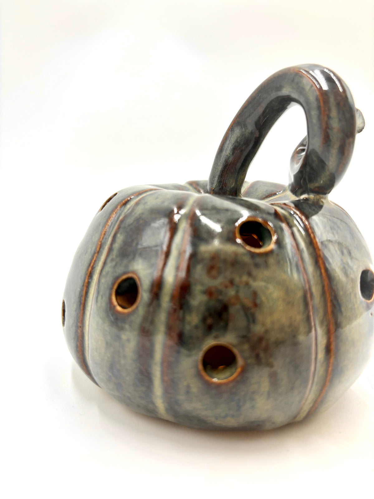 Pumpkin Luminary - Dark Blue/ Green - Small