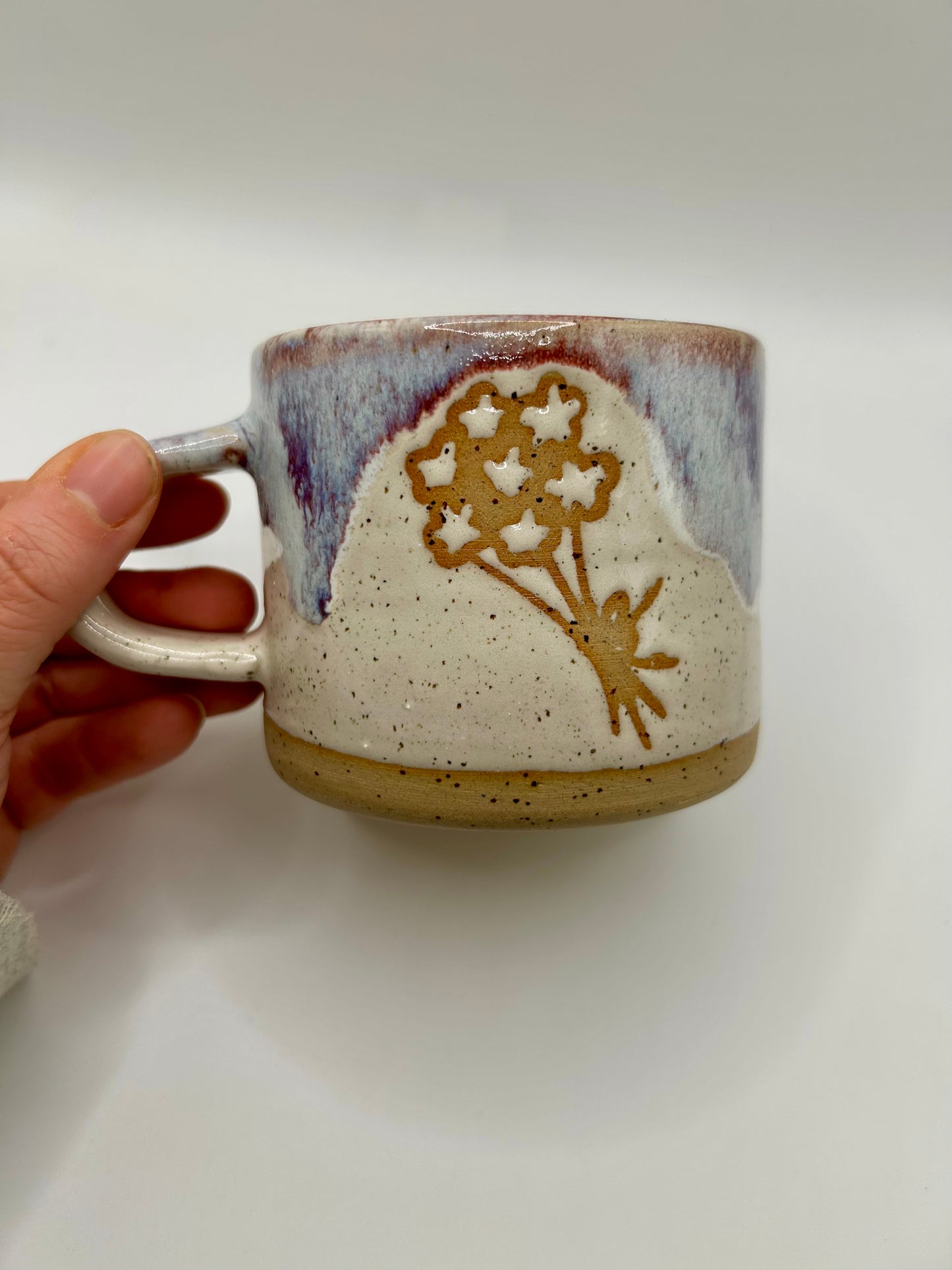 Medium Mug - Reactive Glaze - Bouquet