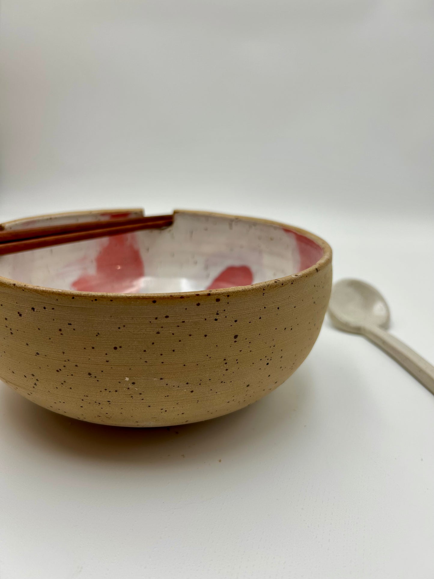 Ramen Bowl - Pink and Honey