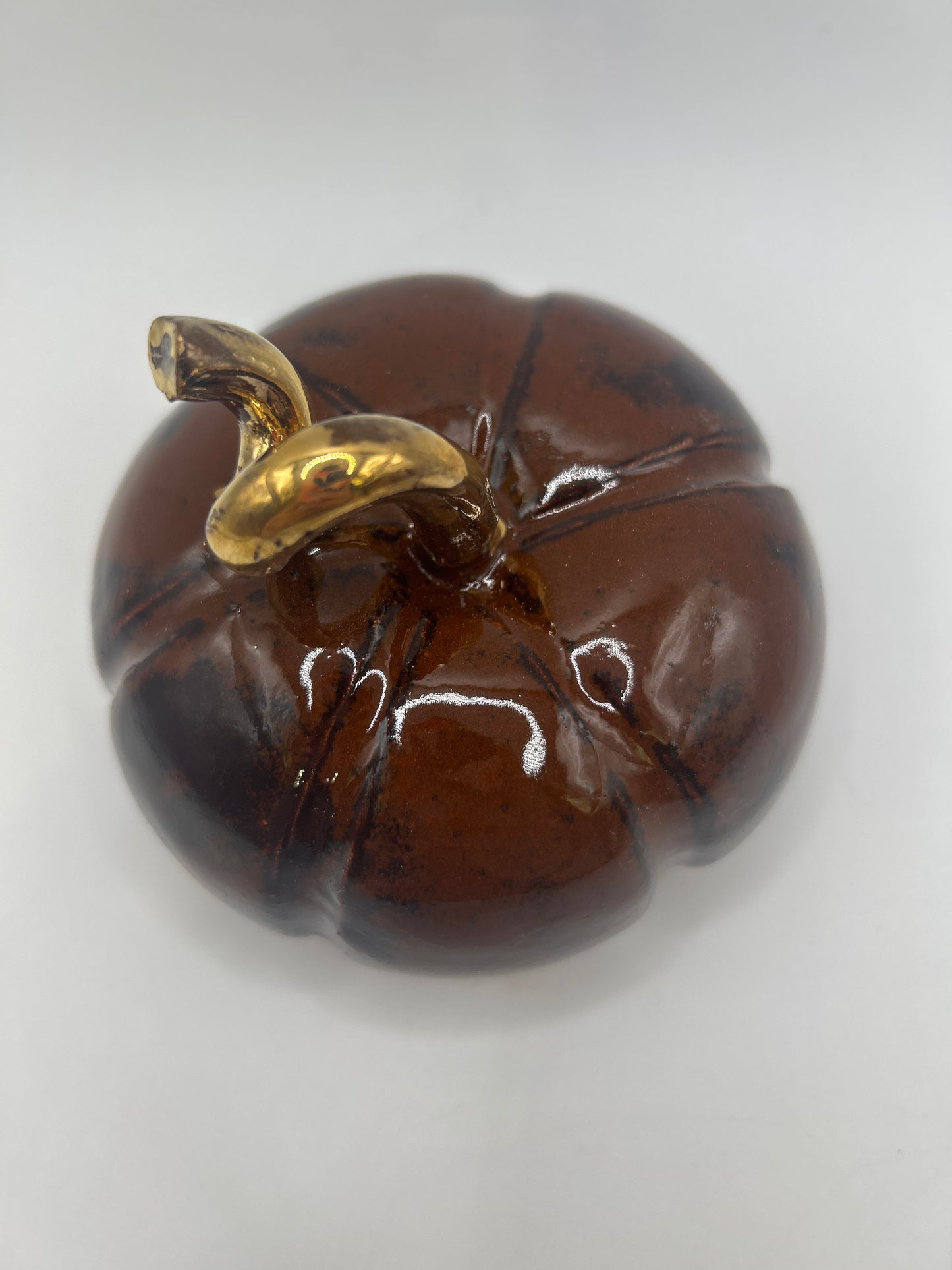 Pumpkin #28 - Medium Burnt Orange and Gold