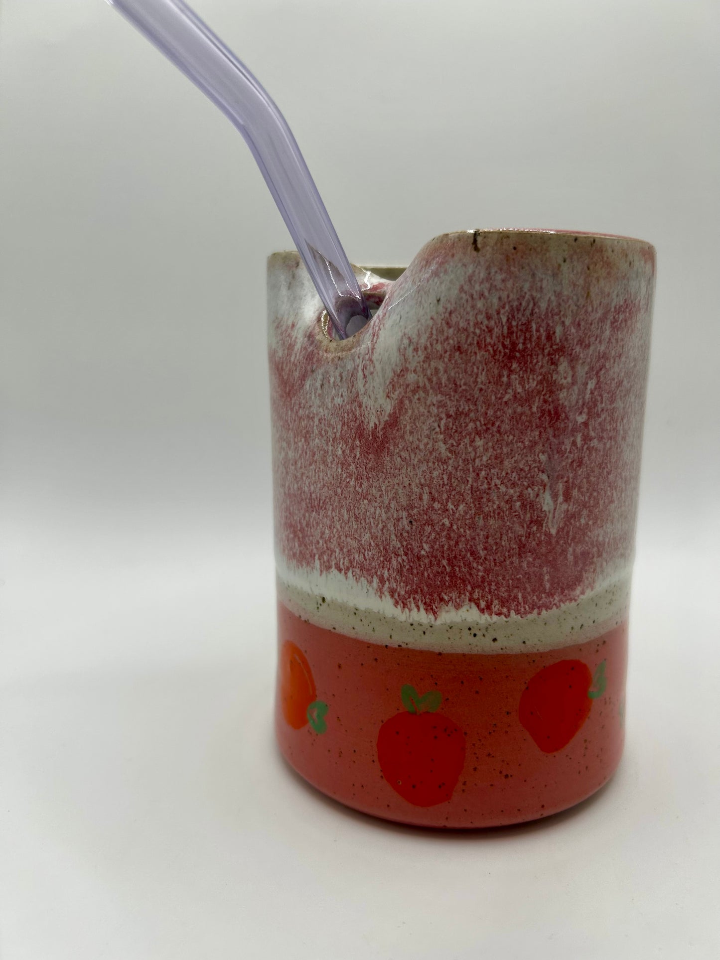 Fruity Straw Cup - Pink & Oranges