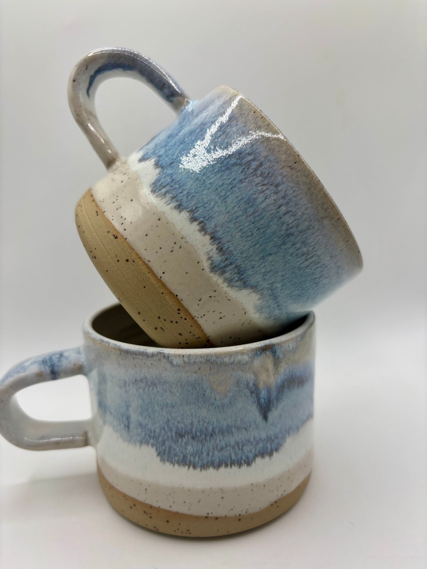 Medium Mug - Reactive Glaze - Blue Sea