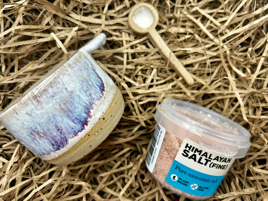 Salt Pot Gift Set - Pot, Salt & Spoon