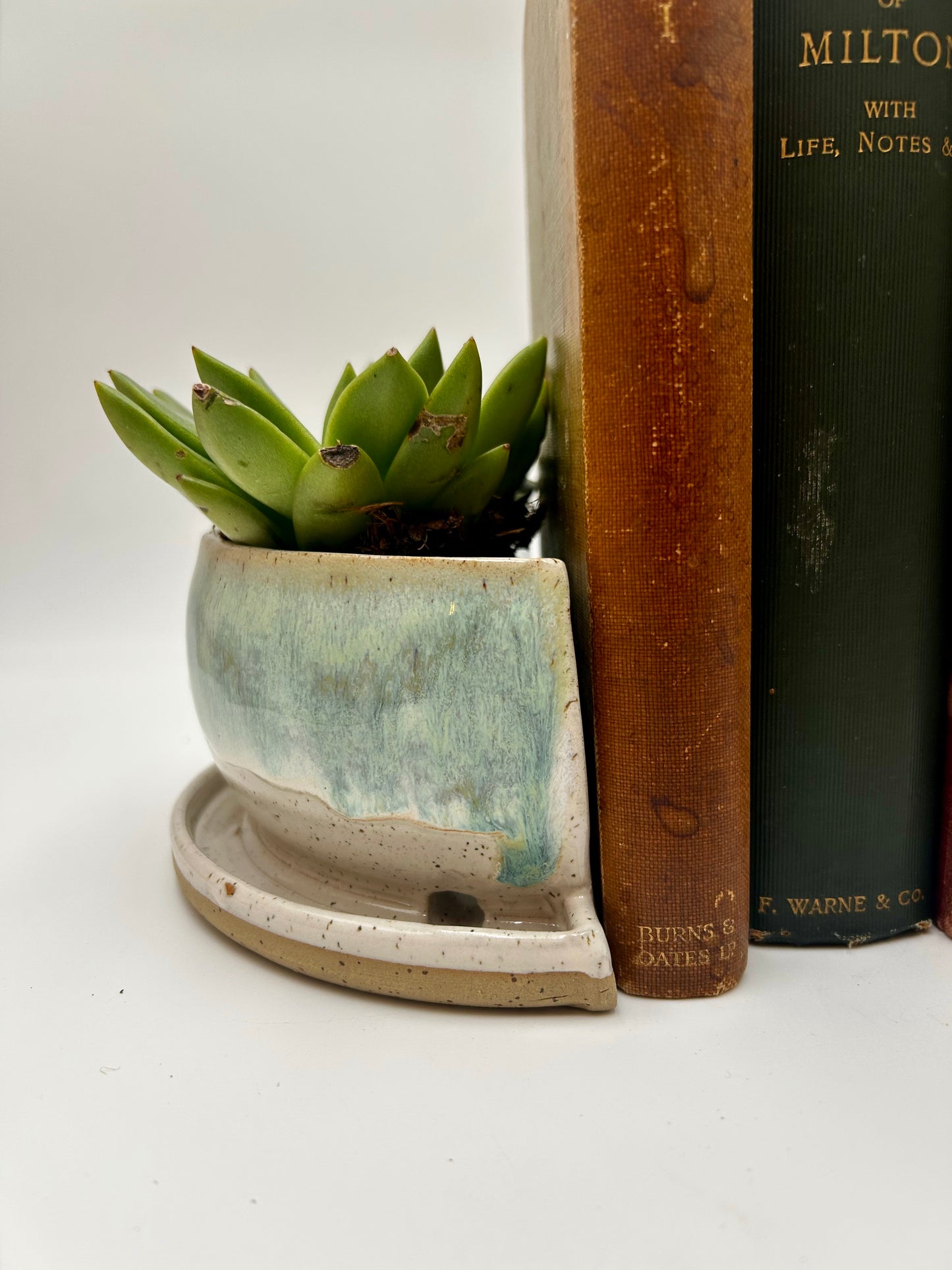 Bookend / Windowsill Planter - Green Tea