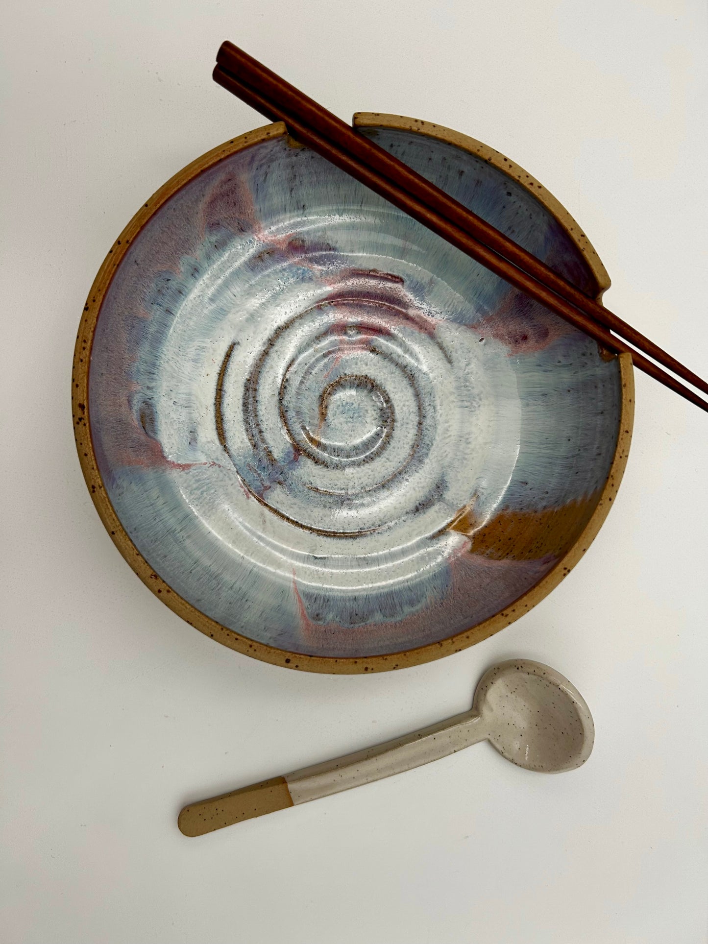 Ramen Bowl - Pink Swirl