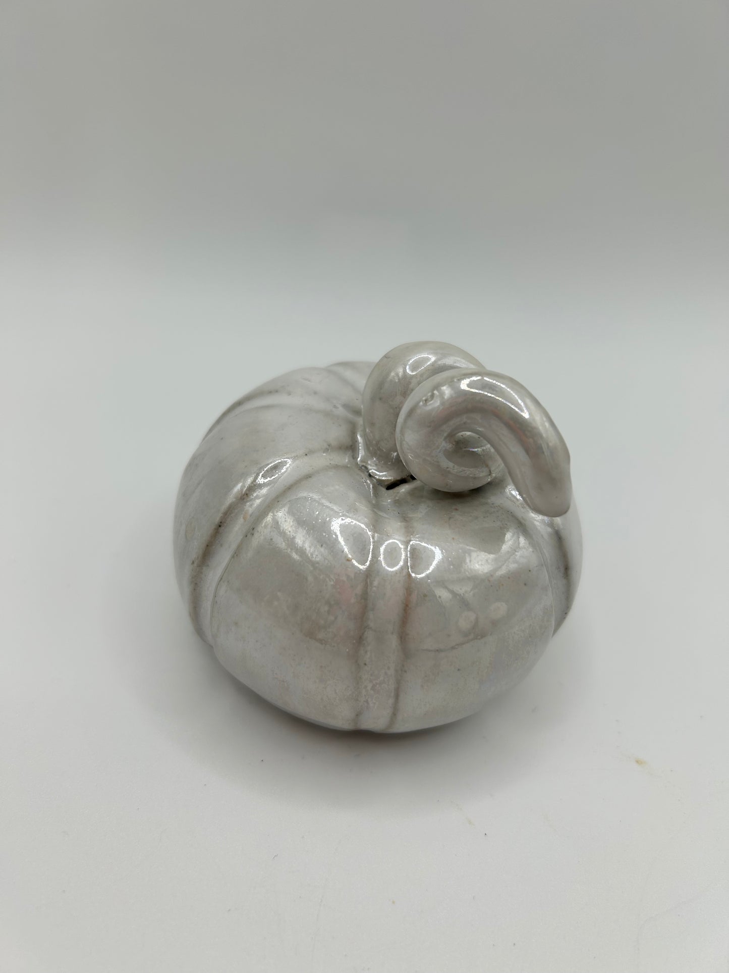 Pumpkin #1 - Small White Mother of Pearl
