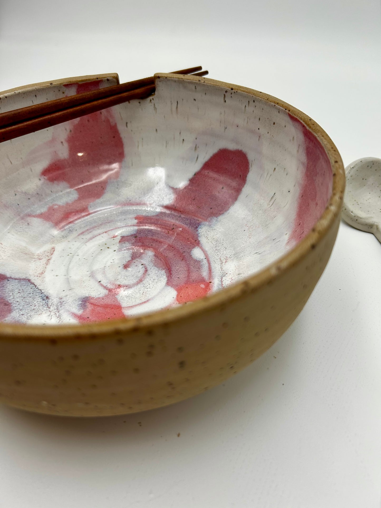 Ramen Bowl - Pink and Honey