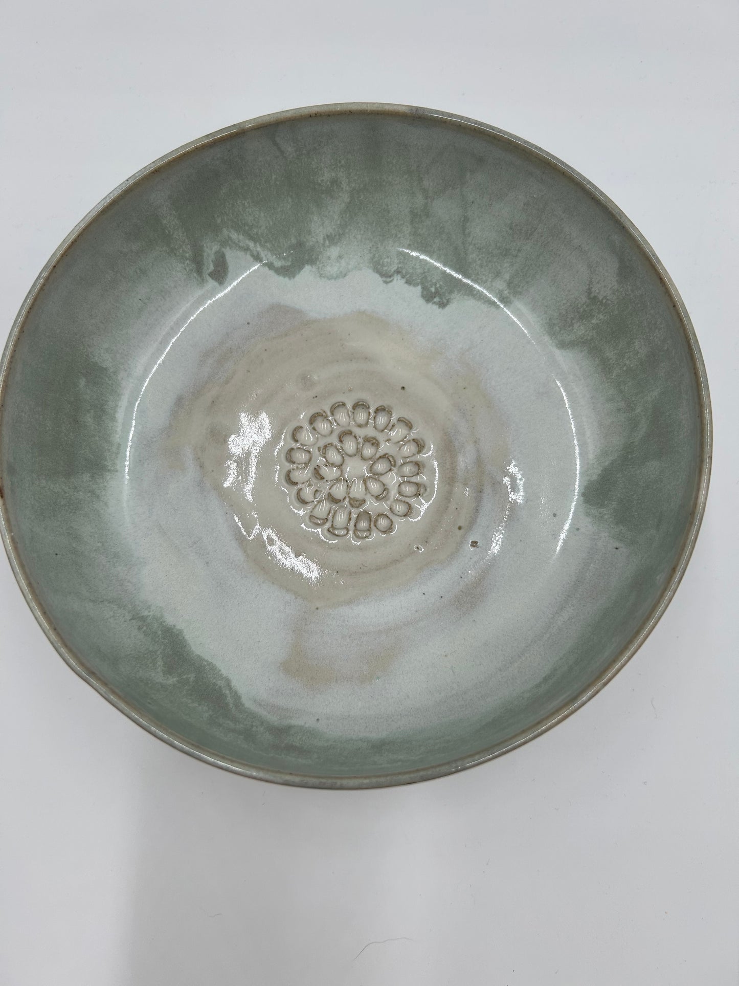 Prep + Salad Bowl with Garlic Grater - Sage