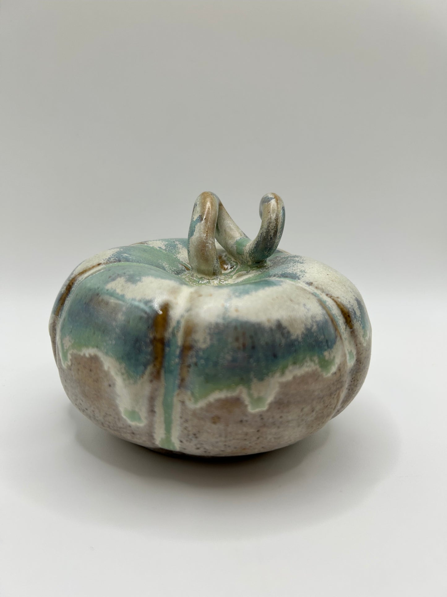 Pumpkin #13 - Large Green Tea and Alabaster