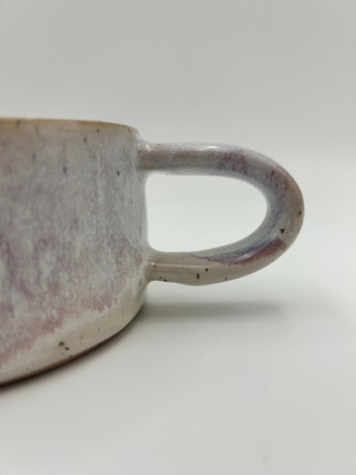 Flat White Mug - Low and Wide Stoneware Mug - Various Colours