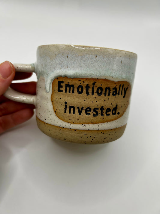 Book Quote Mugs - Emotionally Invested - Made to Order