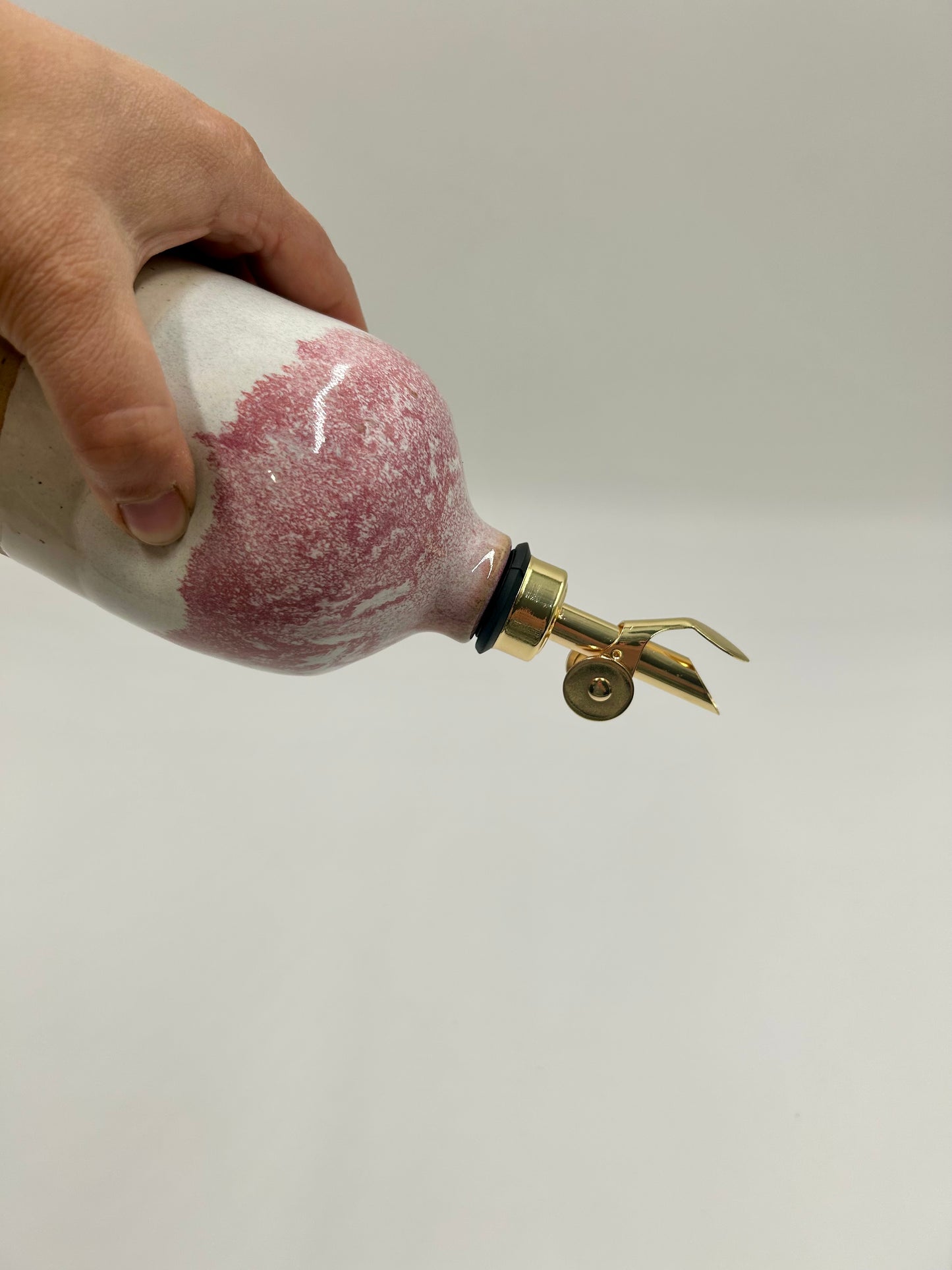 Olive Oil Pourer - Raspberry Thumb