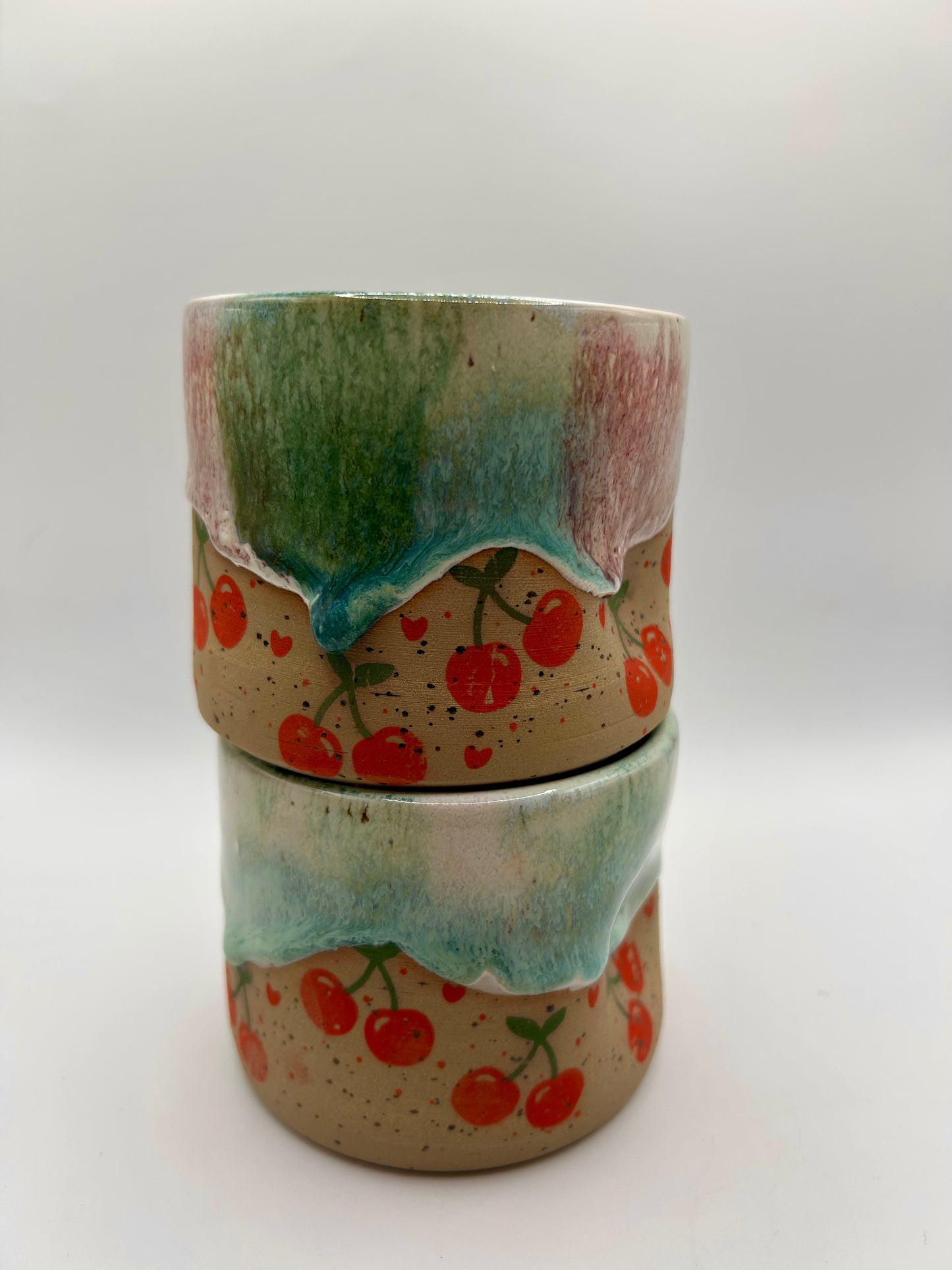 Fruity Handle Less Mug - Cherries